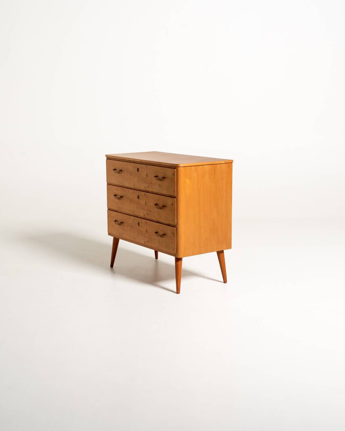 Swedish Birch Chest of Drawers, 1950s