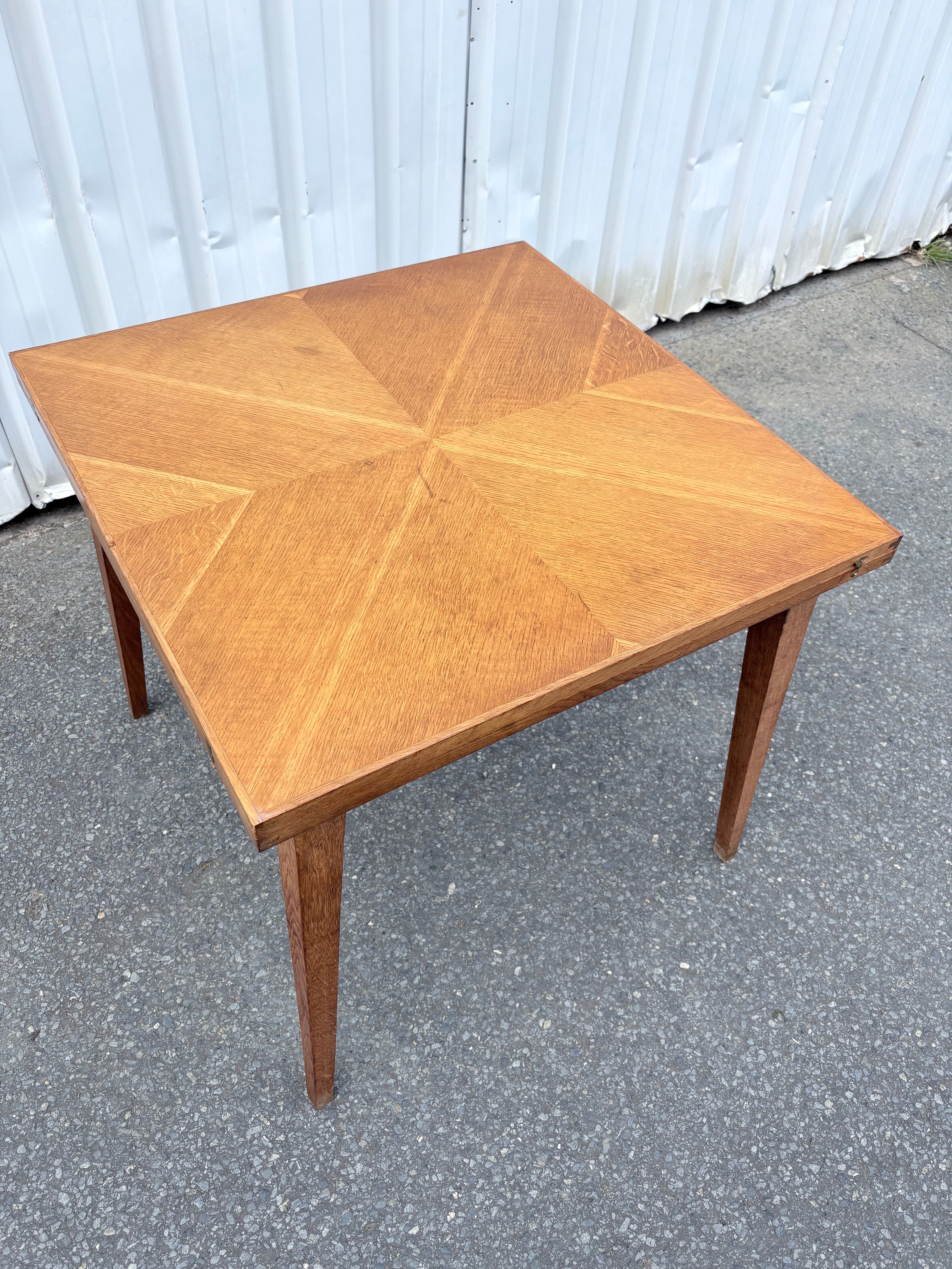 Extendable Scandinavian table from the 1950s – light wood