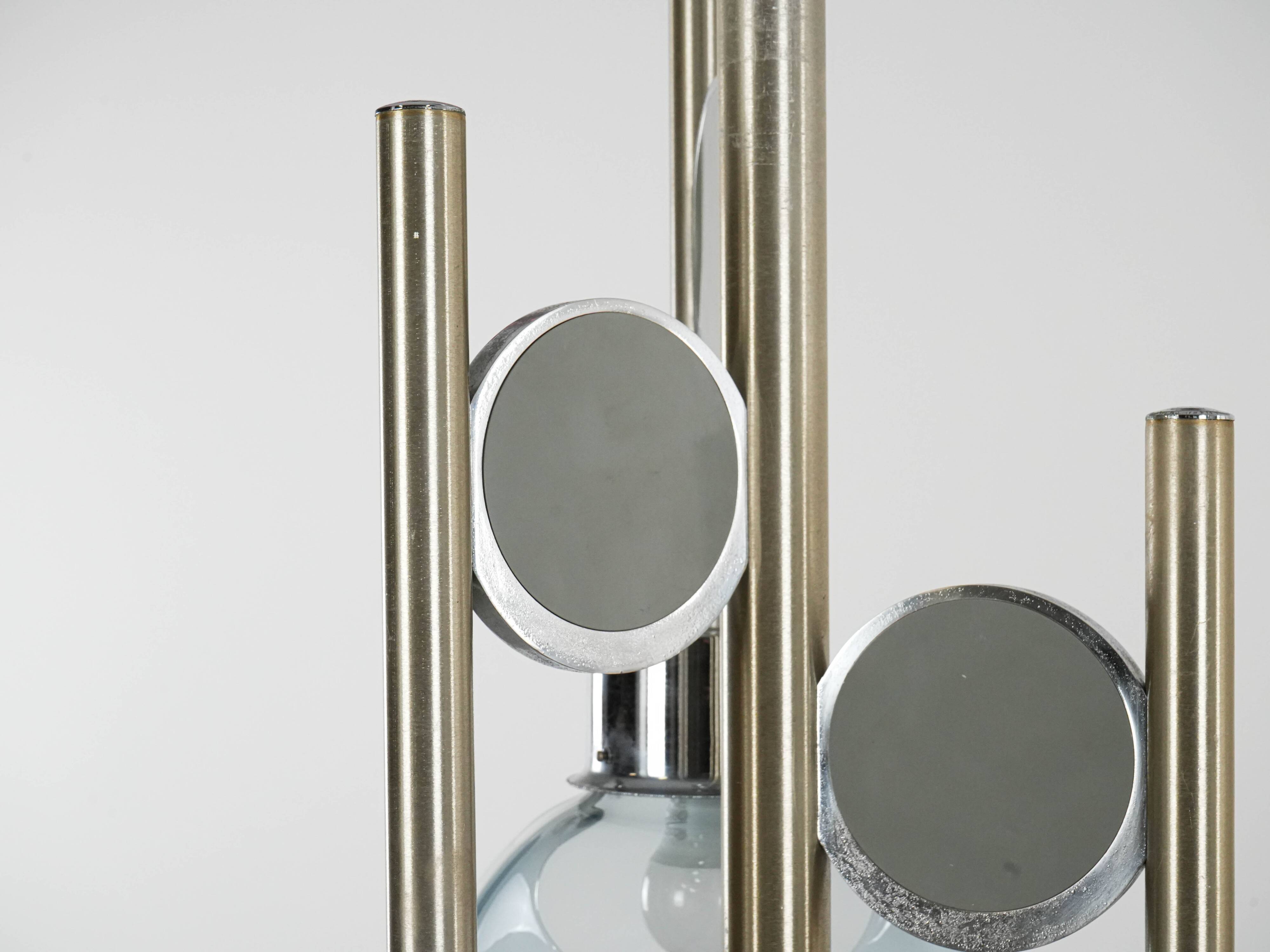 Space Age chandelier, Murano glass, 1970s, made in Italy