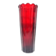 Biedermeier vase, ruby crystal, Bohemia, Czech Republic, 19th century