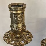Chandelier en bronze doré xixème