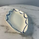 Ravier en terre de fer décor bleues 24cm