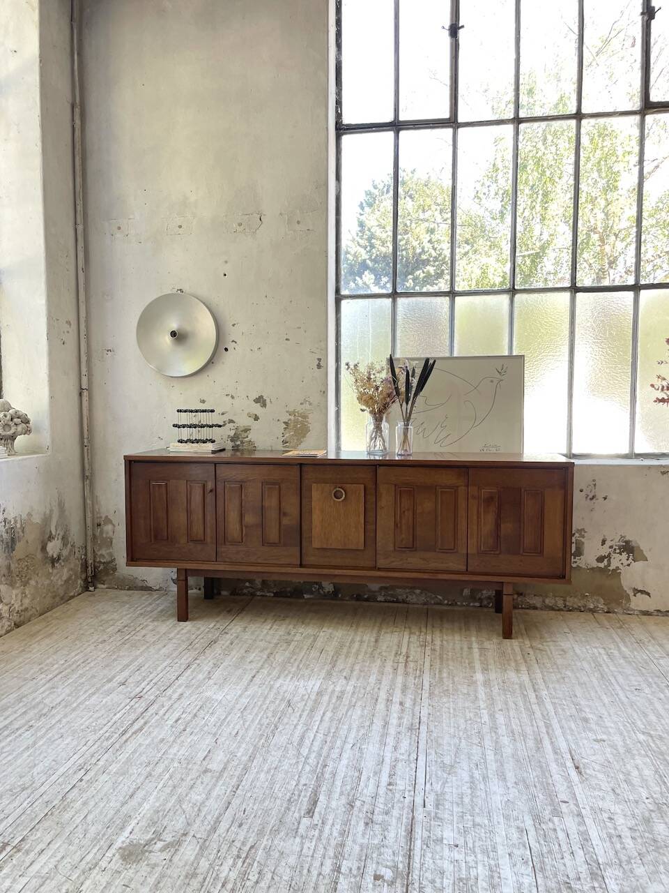 1950s modernist oak sideboard