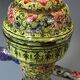 Chinese ewer in painted enamel on copper – floral decoration - Canton 18