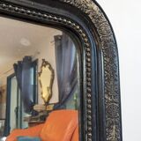 Louis Philippe black and gold mirror 108 x 77 cm
