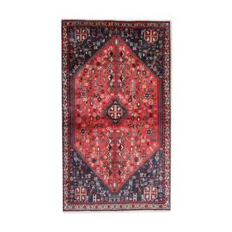 Tapis persan rouge fait à la main  103x158cm