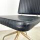 Retro office chair | swivel vintage black chair