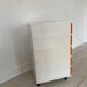 Desserte Flair plastique orange et blanc