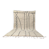 Handmade traditional pure natural wool rug size 200 x 300 cm