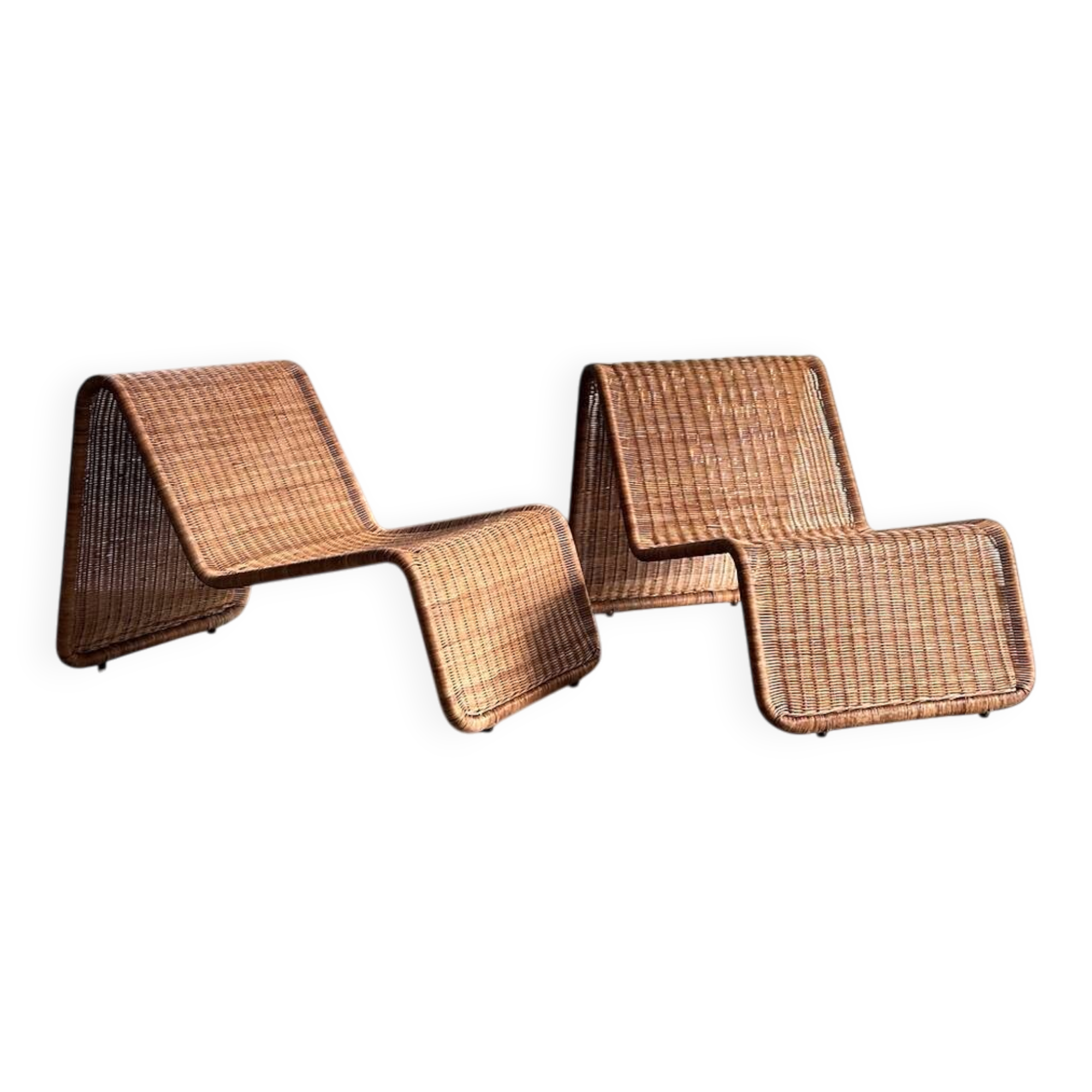 Rattan easy chair 'Hestra', Ikea, Sweden. After P3 Tito Agnoli, 80's