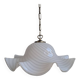 Plafonnier tourbillon vintage murano blanc