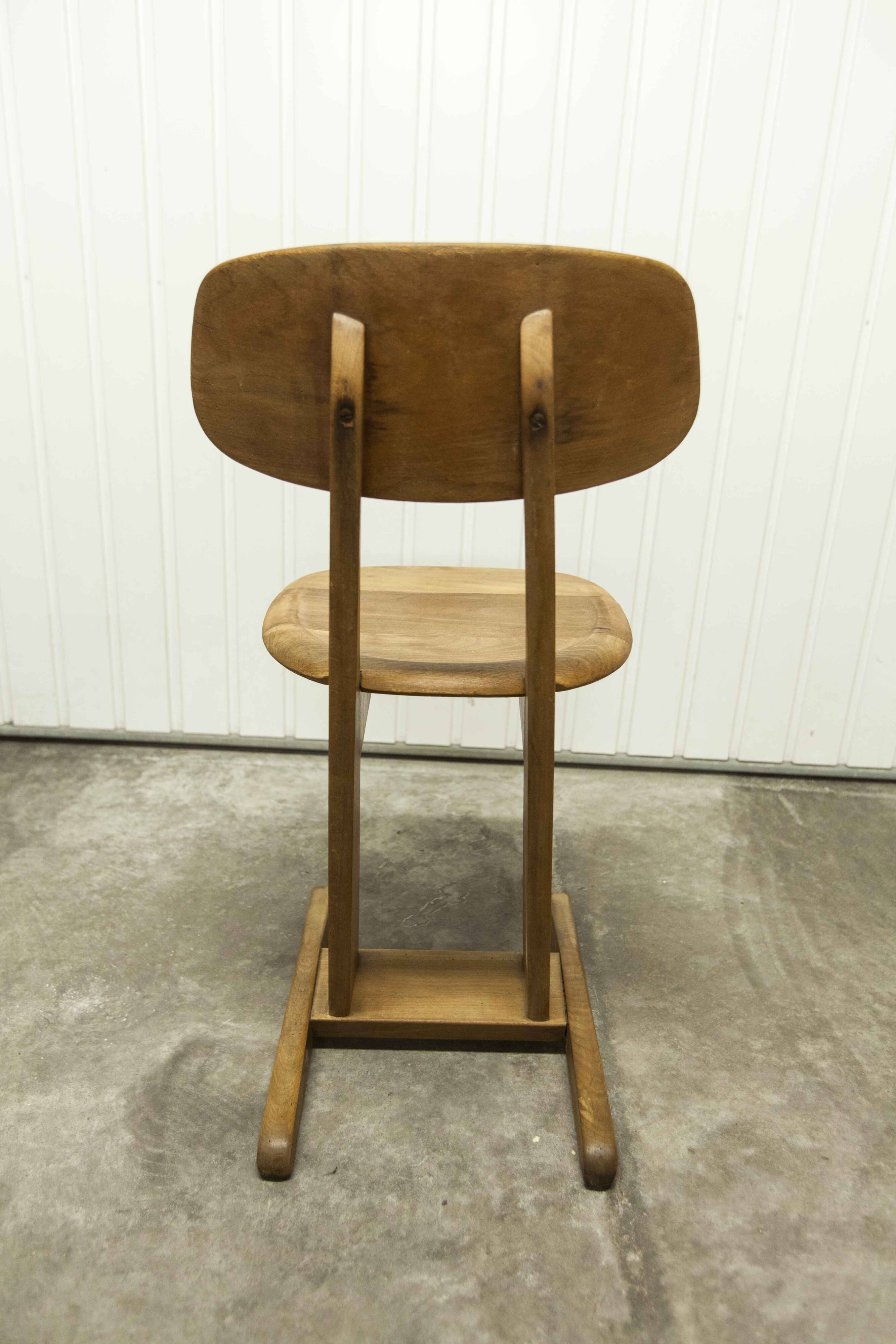 Children's chair hohenloher schulmöbel turngerätefabrik J. koffmann 1900 solid wood
