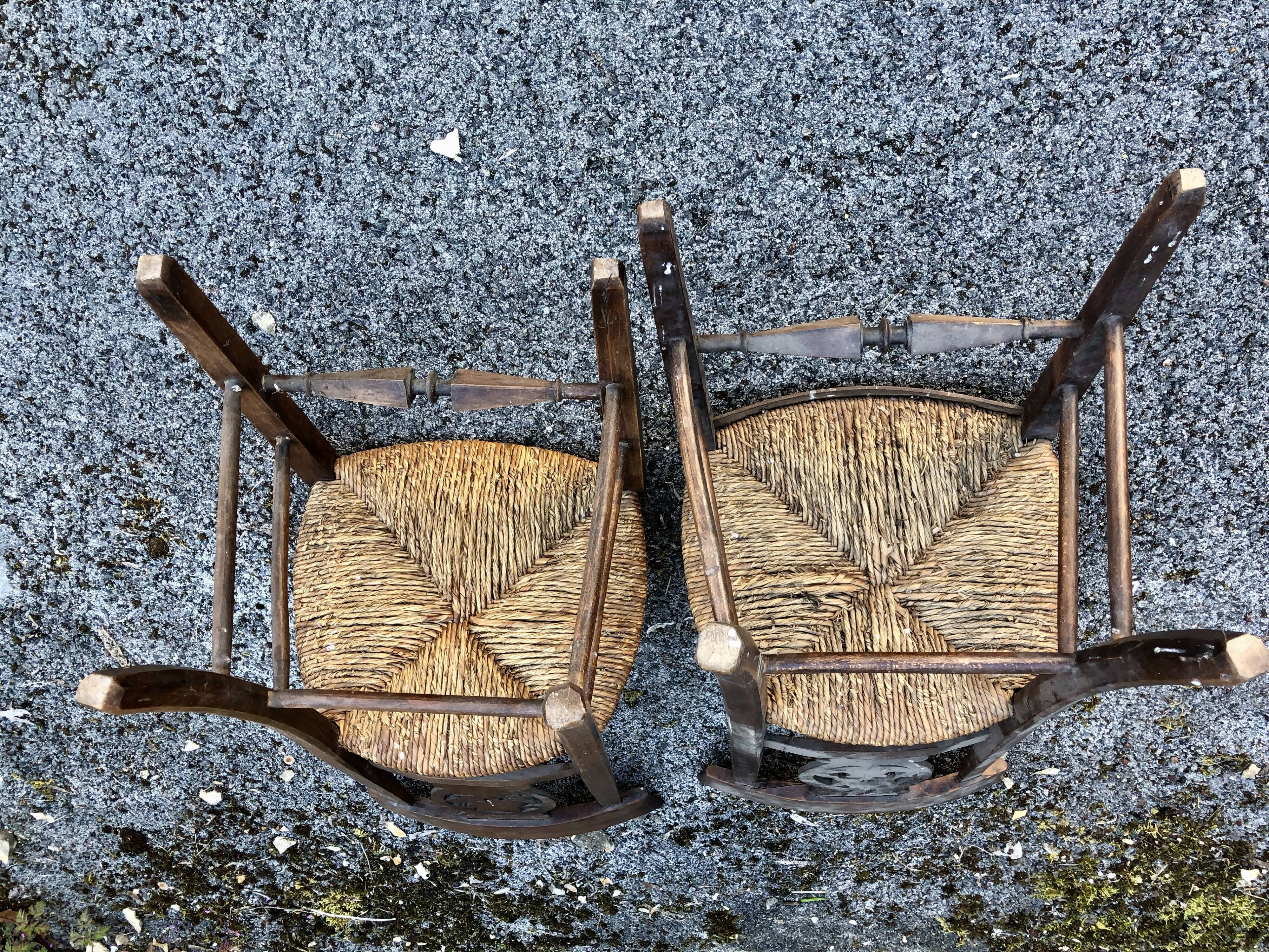 Pair of chairs early 19th century restoration