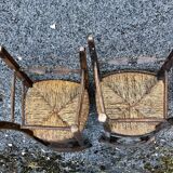 Pair of chairs early 19th century restoration