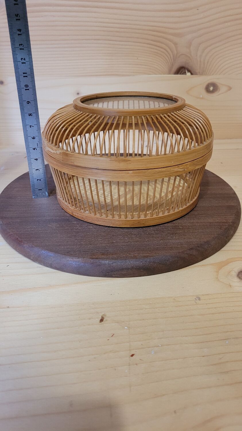 Vintage birdcage basket