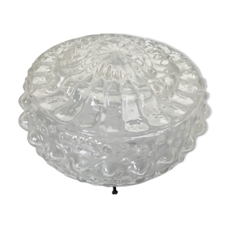 Glass ceiling light circa 1960