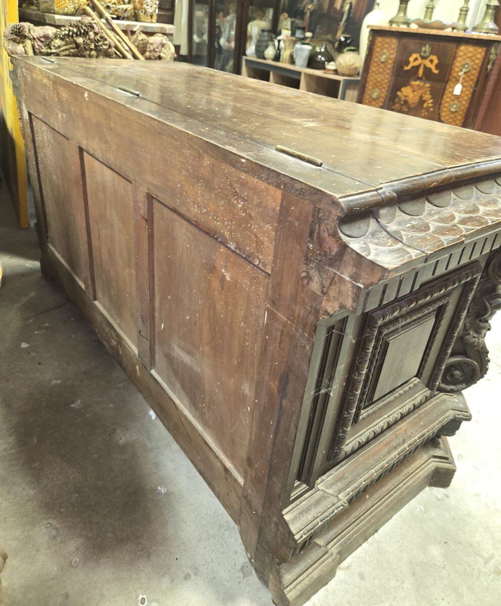 Important chest / Lombard trunk – 19th century