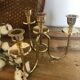 Chandelier quatre branches en laiton
