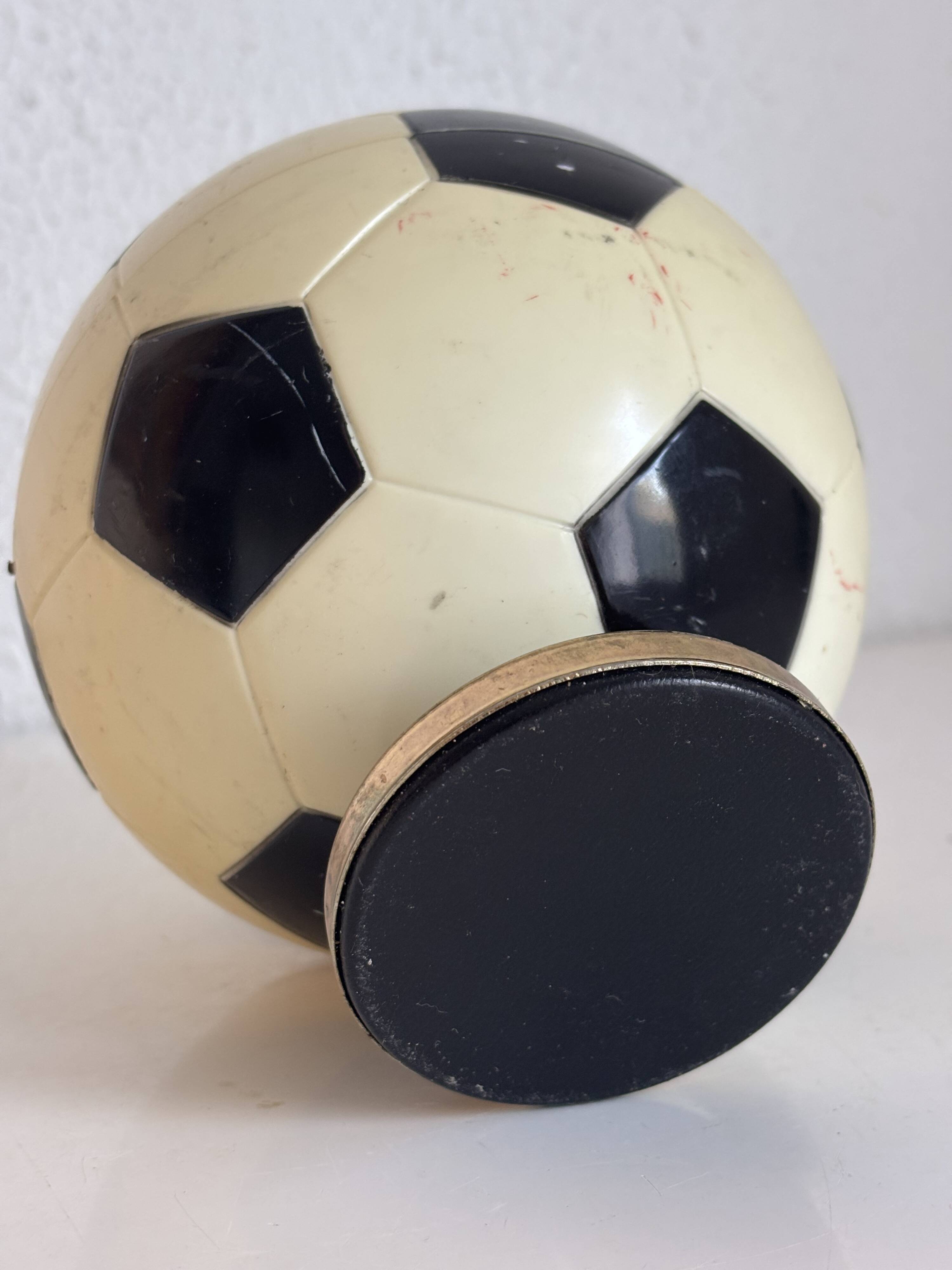 Porte-cigarettes vintage 1960 ballon football distributeur boîte - 16 cm