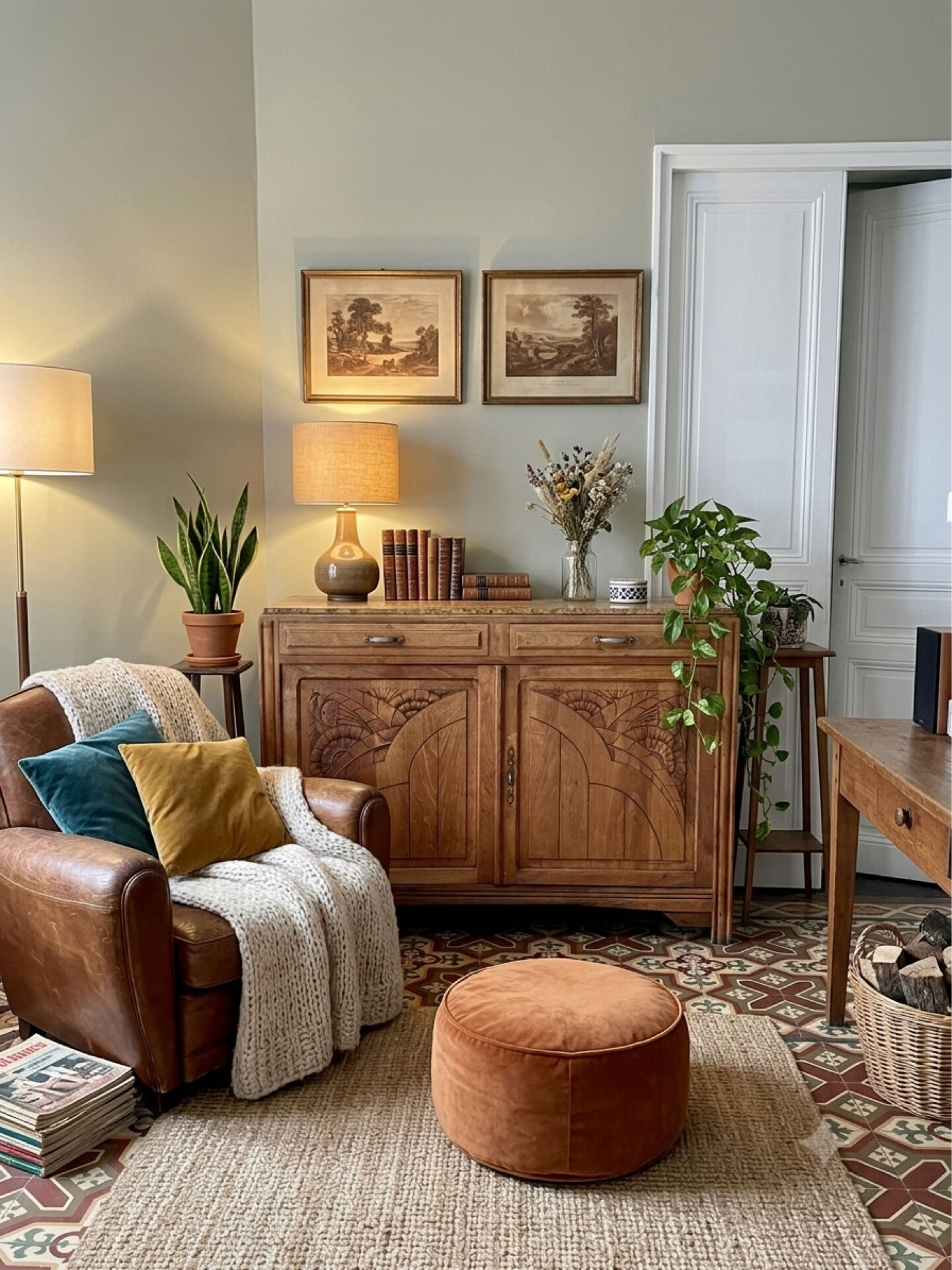 Art Deco oak sideboard