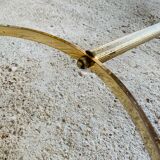 Table basse vintage en marbre et onyx circa 60/70