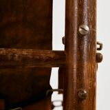 Hungarian calf leather lounge chair