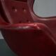 Leather swivel armchair from Up Závody , 1960s