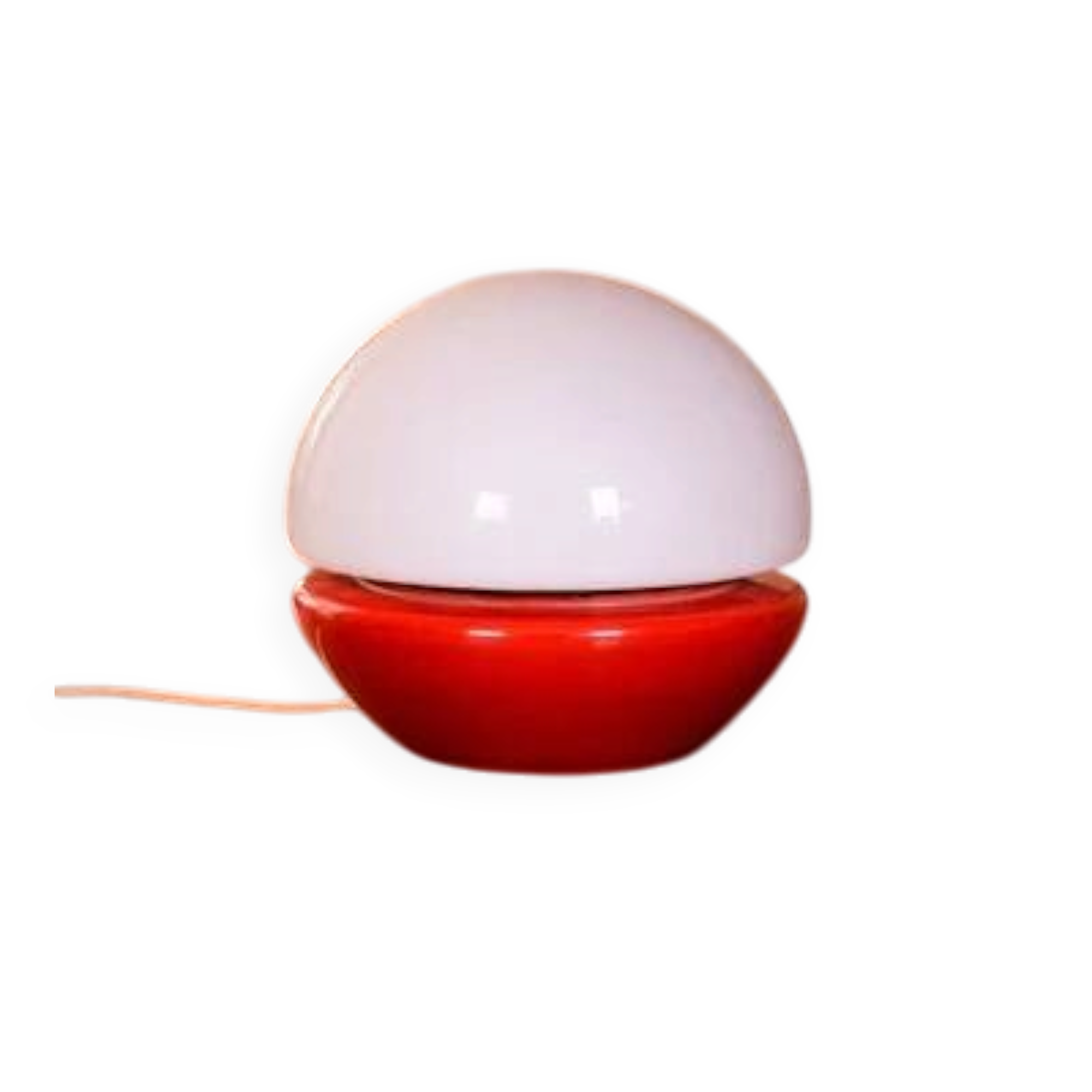 Lampe de table champignon en verre par Štěpán Tabery, années 1960