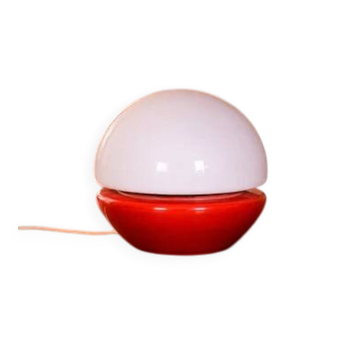Lampe de table champignon en verre des années 1960 par Štěpán Tabery, style mid-century, Bohême.