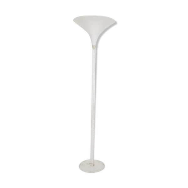 Lampadaire en plexi blanc par Harco Loor, Pays-Bas — Beyit