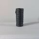 Small vintage brutalist vase with oxidised glaze from the 1950s.