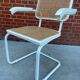 Cesca Chair model with armrest in white