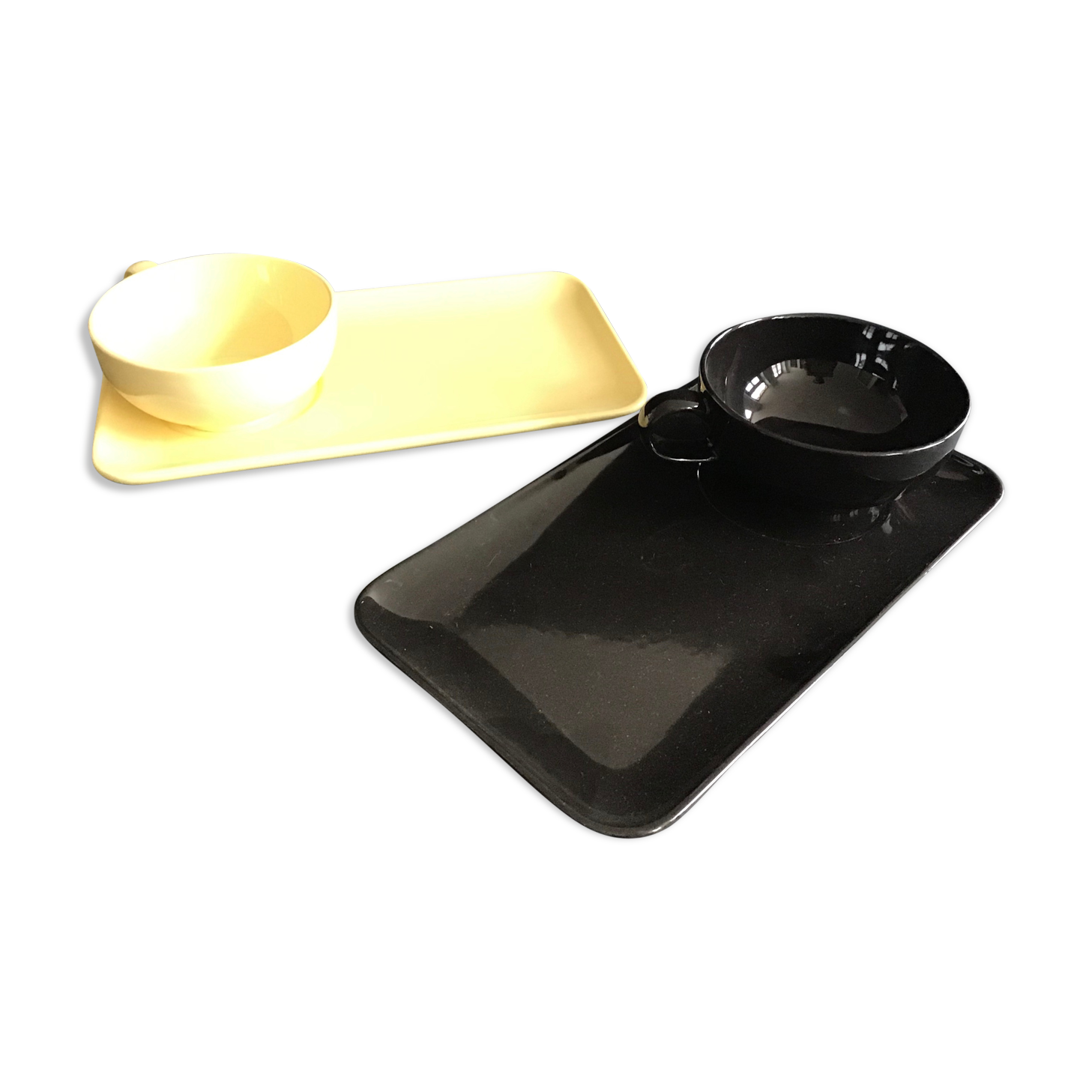 Pair of lunches marked Salins baths