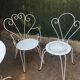Salon de jardin fer forgé