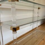 Lucite console Orsenigo 1970s