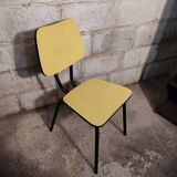 Yellow formica chair 1960