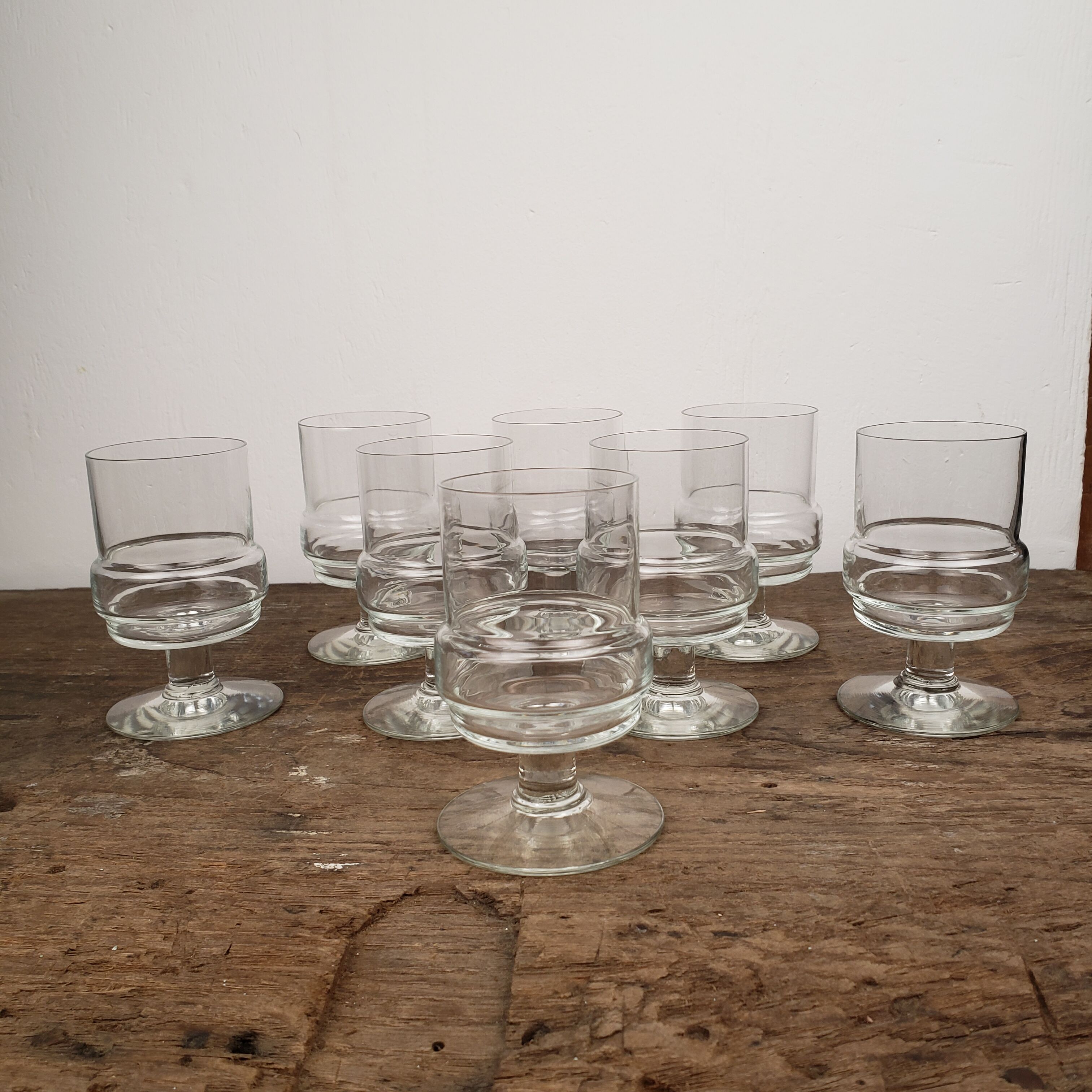 Vintage stemware x8
