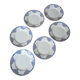 Set of 6 Pantin de Orchies flat plates Moulin des Loups and Hamage