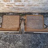 Italian cane folding chairs