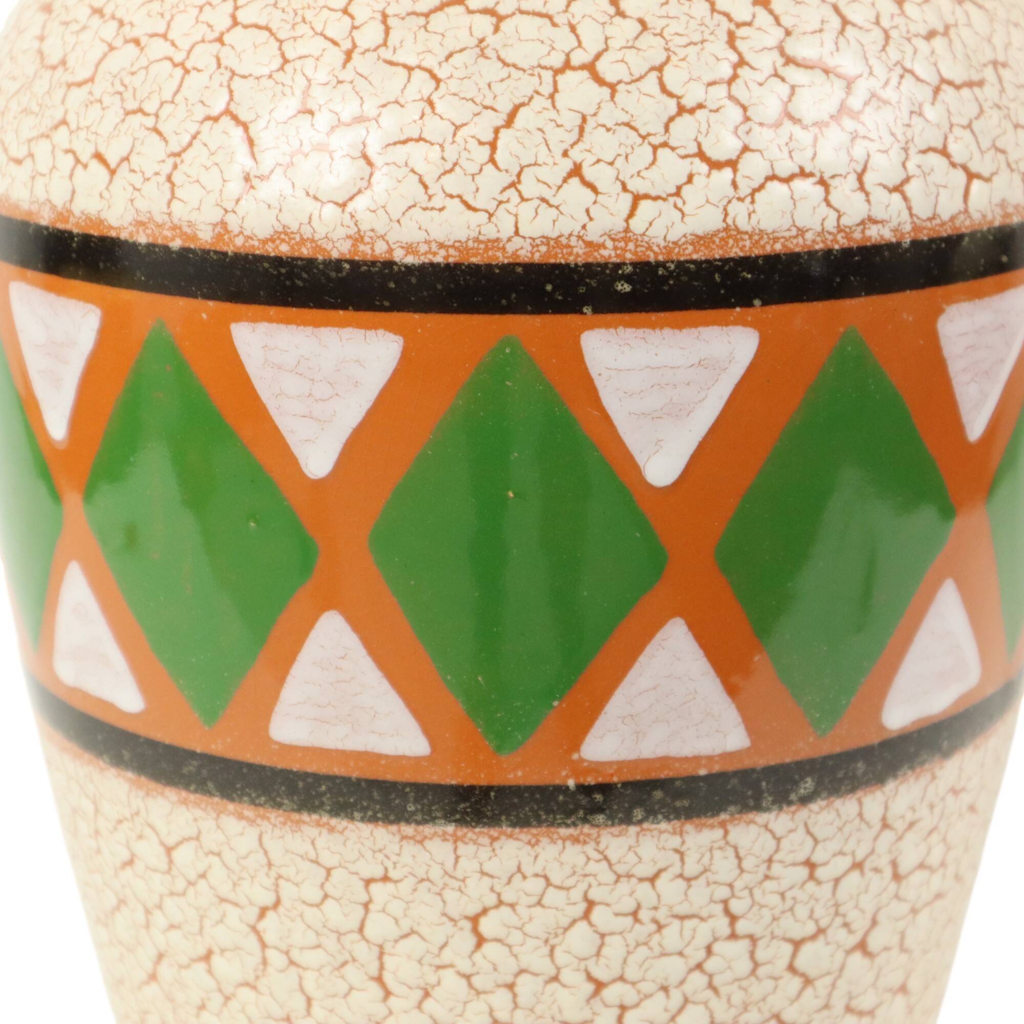 Vintage Jasba Vase West Germany Ceramics Craquelé 106-35