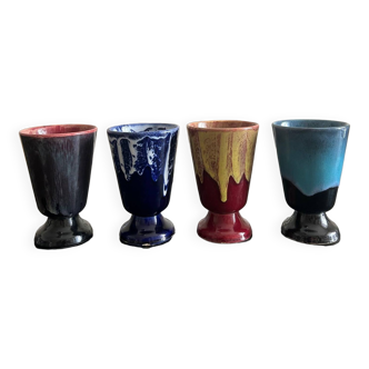 4 tasses en céramique Lava