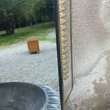 Vintage 1950s neoclassical style gold metal mirror