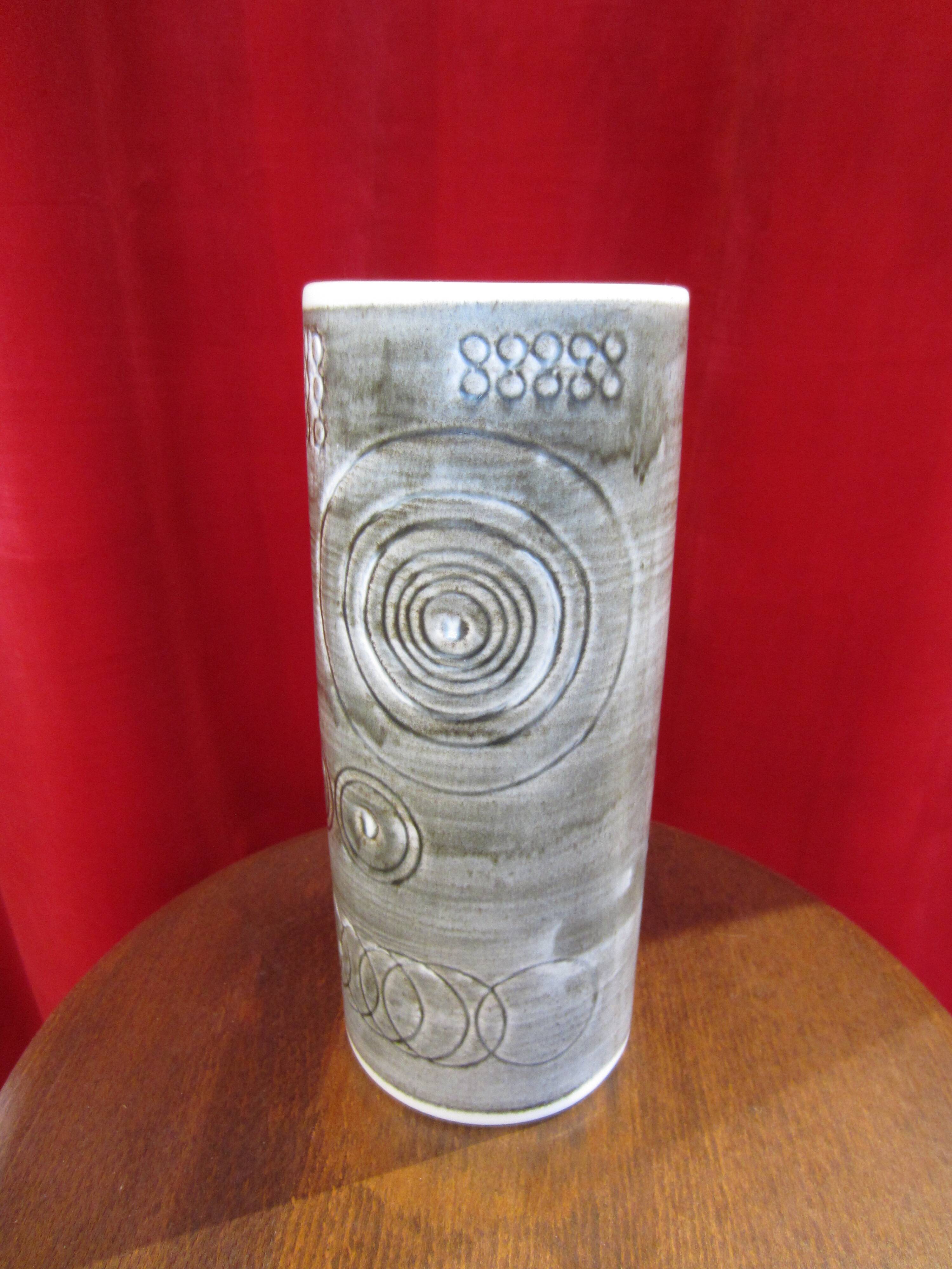Scandinavian ceramic vase Sarek by Olle Alberius for Rörstrand Sweden