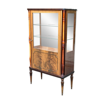 Vitrine art déco scandinave en palissandre