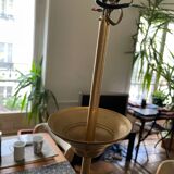 Brass and glass chandelier year 70