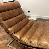 LC4 chaise longue style – patinated camel leather