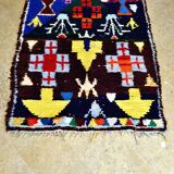 Moroccan Berber carpet Boucherouite 273 x 124 cm Excellent condition