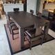 Roche Bobois dining set with a 2m table + extension and 6 solid wood chairs.
