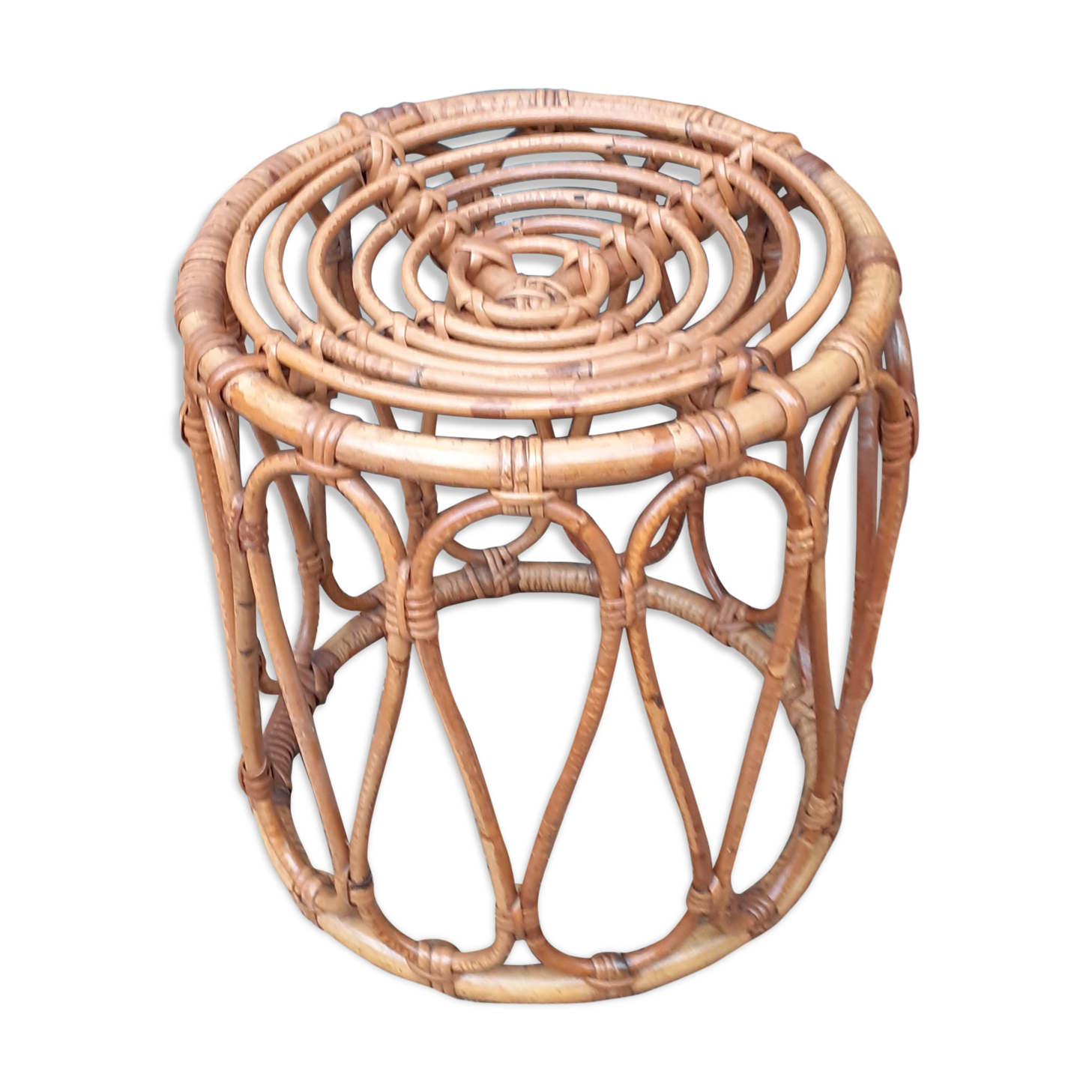 Rattan stool