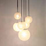 Grand cascading chandelier in Murano glass by Doria, Germany, 1970s.